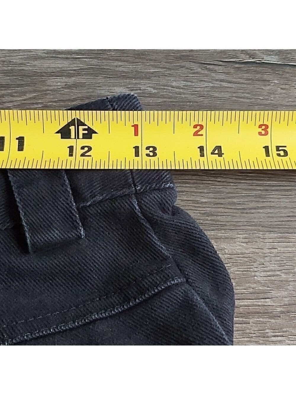 Black Wide Leg Pilgrimage Cotton Pants Elastic Waist XS - Picture 3 of 6